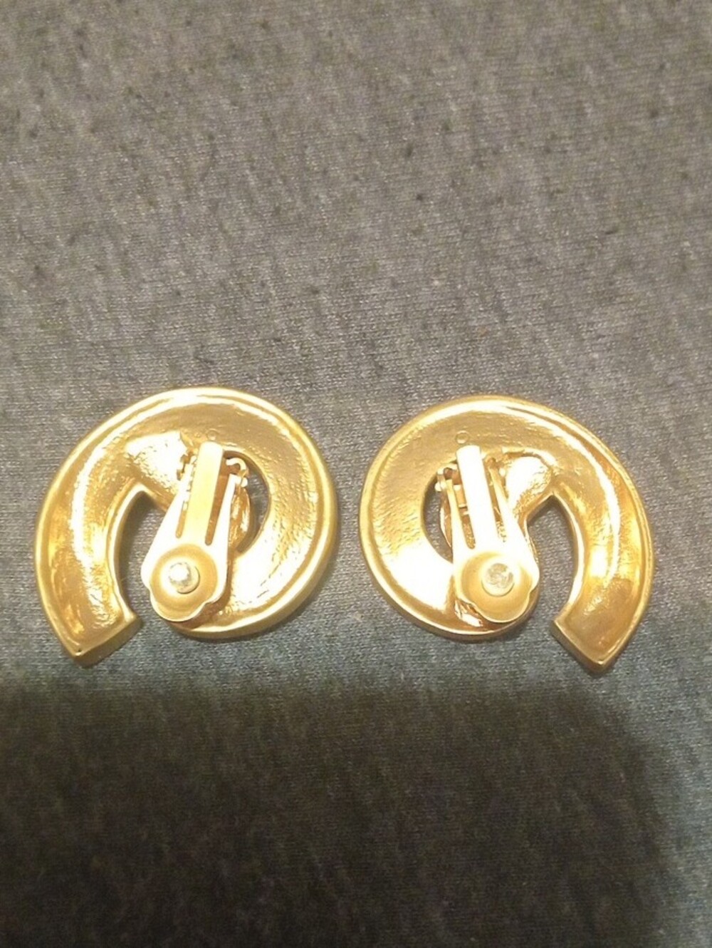 Gold-Tone Swirl Clip-On Earrings - Women Jewelry - Picture 2 of 3